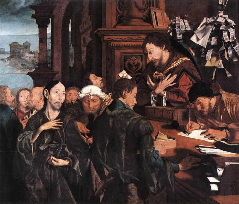 REYMERSWALE, Marinus van The Calling of Matthew oil painting image